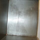 Industrial metal corner shelf