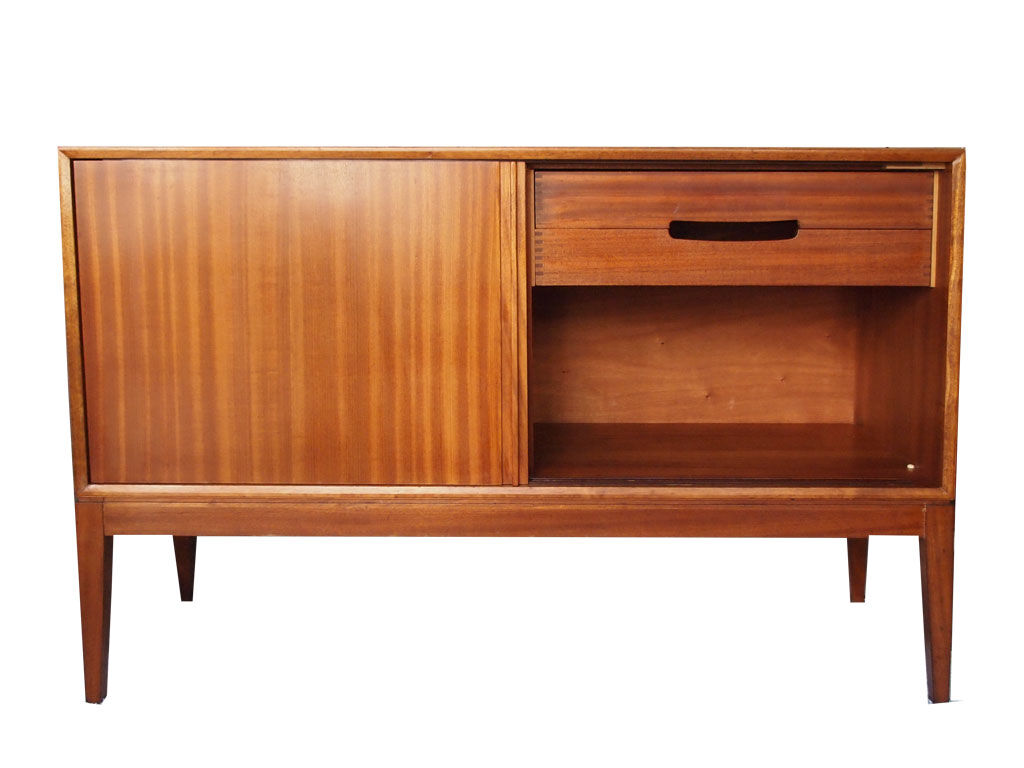Scandinavian years 50 sideboard sliding doors feet compass