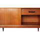 Scandinavian years 50 sideboard sliding doors feet compass