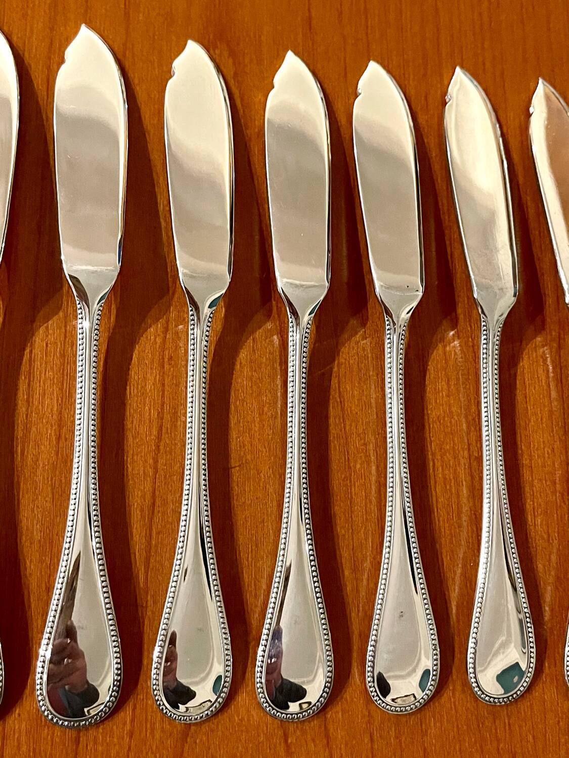 Christofle pearls 12 fish cutlery 24 pieces excellent condition