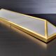 Vintage wall lamp 1970 plexiglass & brass