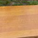 Vintage chest of drawers in light oak and rattan with tapered legs, 3 drawers from the 1950s.
