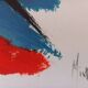 Original lithograph by Jean Miotte, abstract composition, in colors, signed by the artist