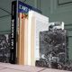 Minimalist black marble bookends