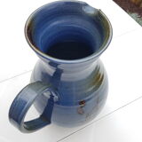 Carafe en grès émaillé signée années 1980