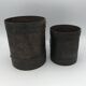 Set of 2 measures or grain pots double liter and liter in iron XlXh