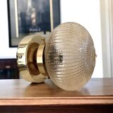 Golden globe wall light
