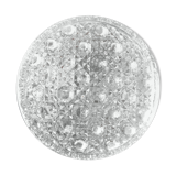 Round ceiling light in molded glass