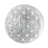 Plafonnier rond en verre moulé