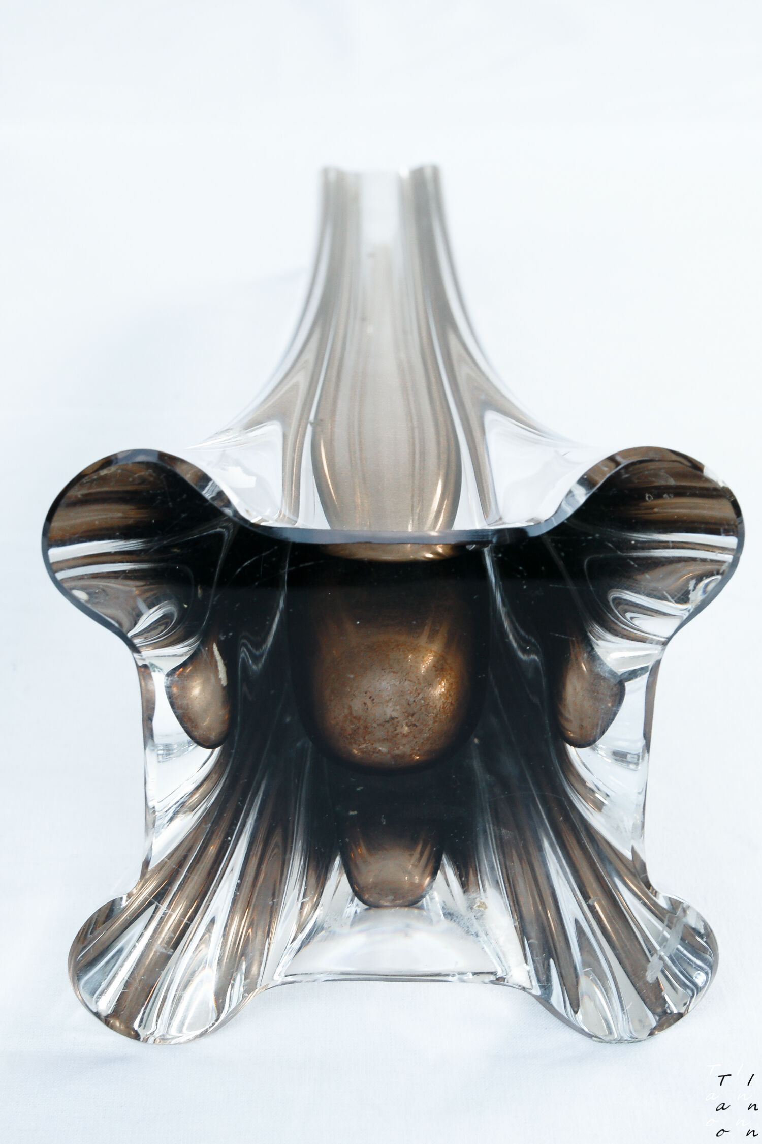 Smoked Crystal vase