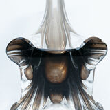 Smoked Crystal vase