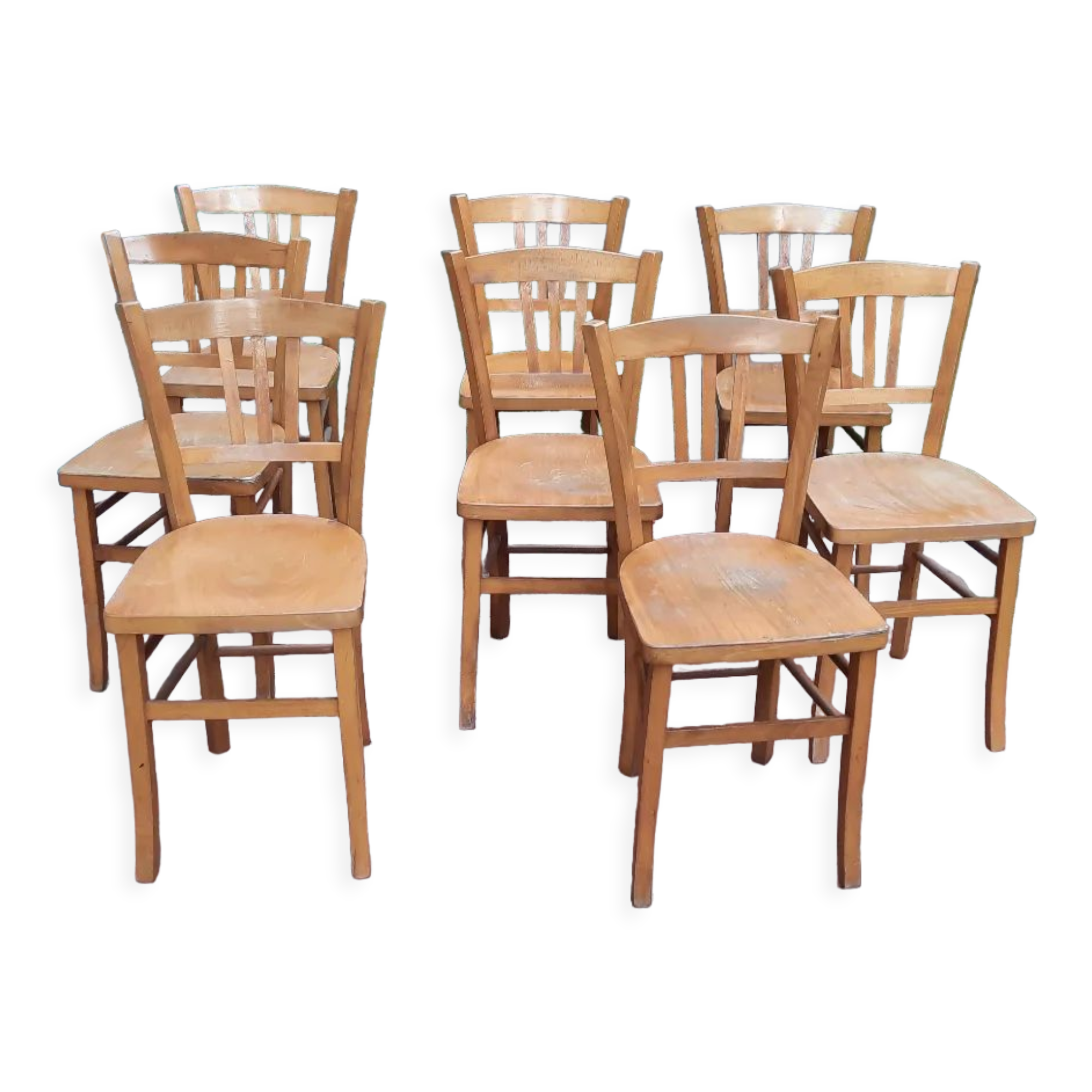 Lot de 8 chaises bistrot