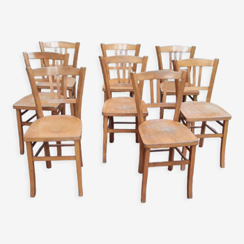 Set of 8 bistro chairs