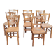 Lot de 8 chaises bistrot