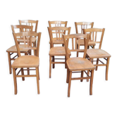Lot de 8 chaises bistrot
