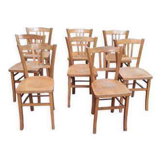 Lot de 8 chaises bistrot