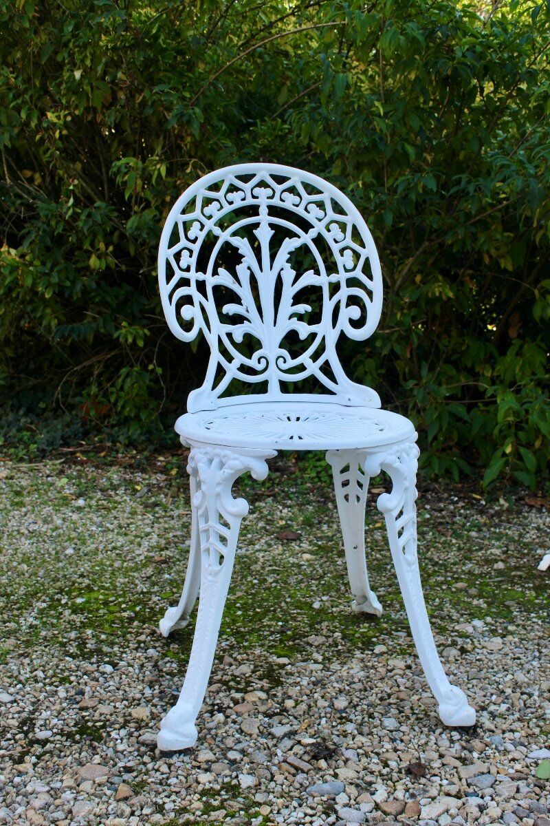 Garden chairs cast aluminum