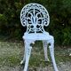 Chaises de jardin en fonte d'aluminium