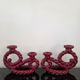 Pair of ceramic candlesticks, Vallauris