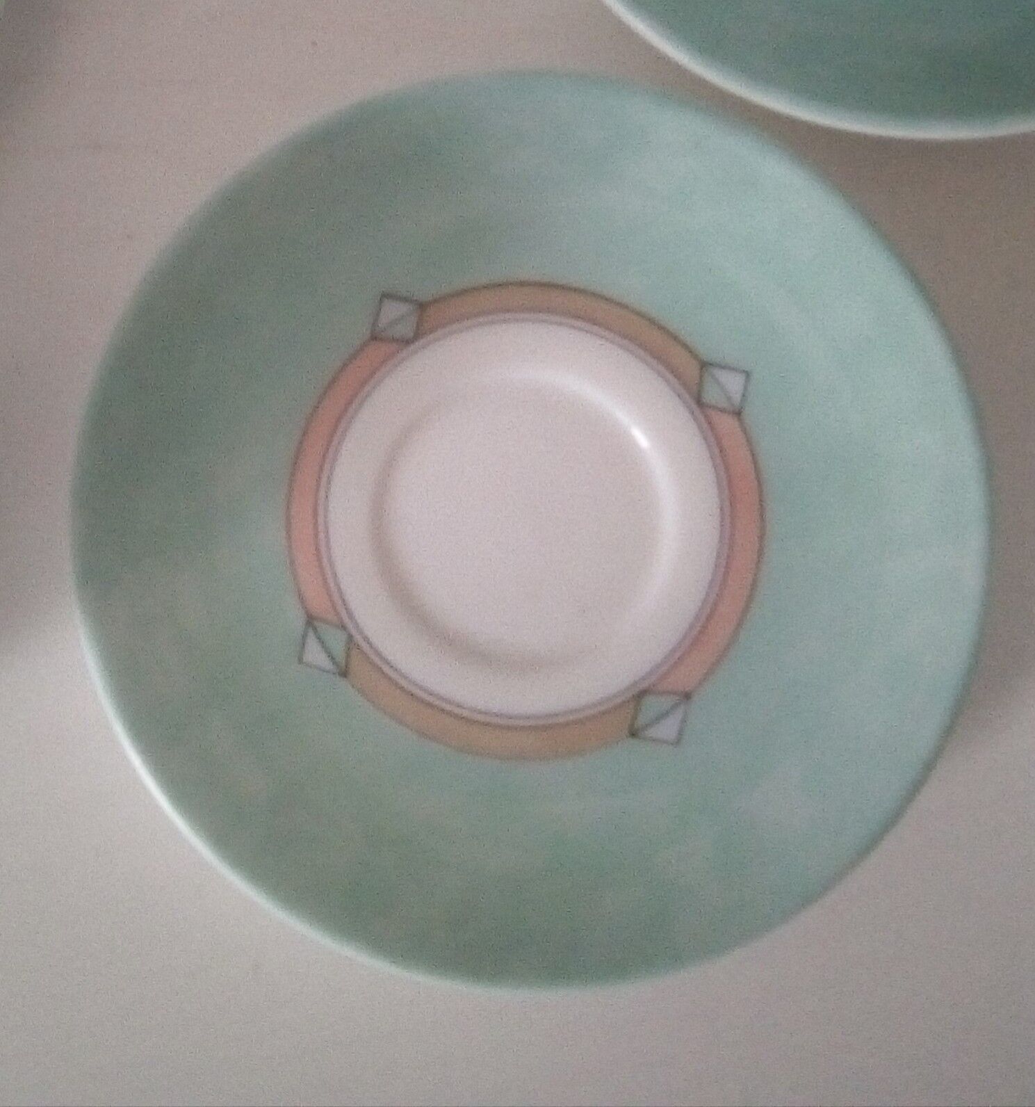 Lot of 4 vintage coffee cups graphic pattern