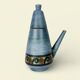 Grande cafetière à glaçure bleue mate, par Jean de Lespinasse, années 1950/1960