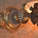 Empire/Art Deco style chandelier with three globes