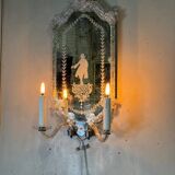Pair of Venetian Murano Glass Wall Mirrors Circa 1900