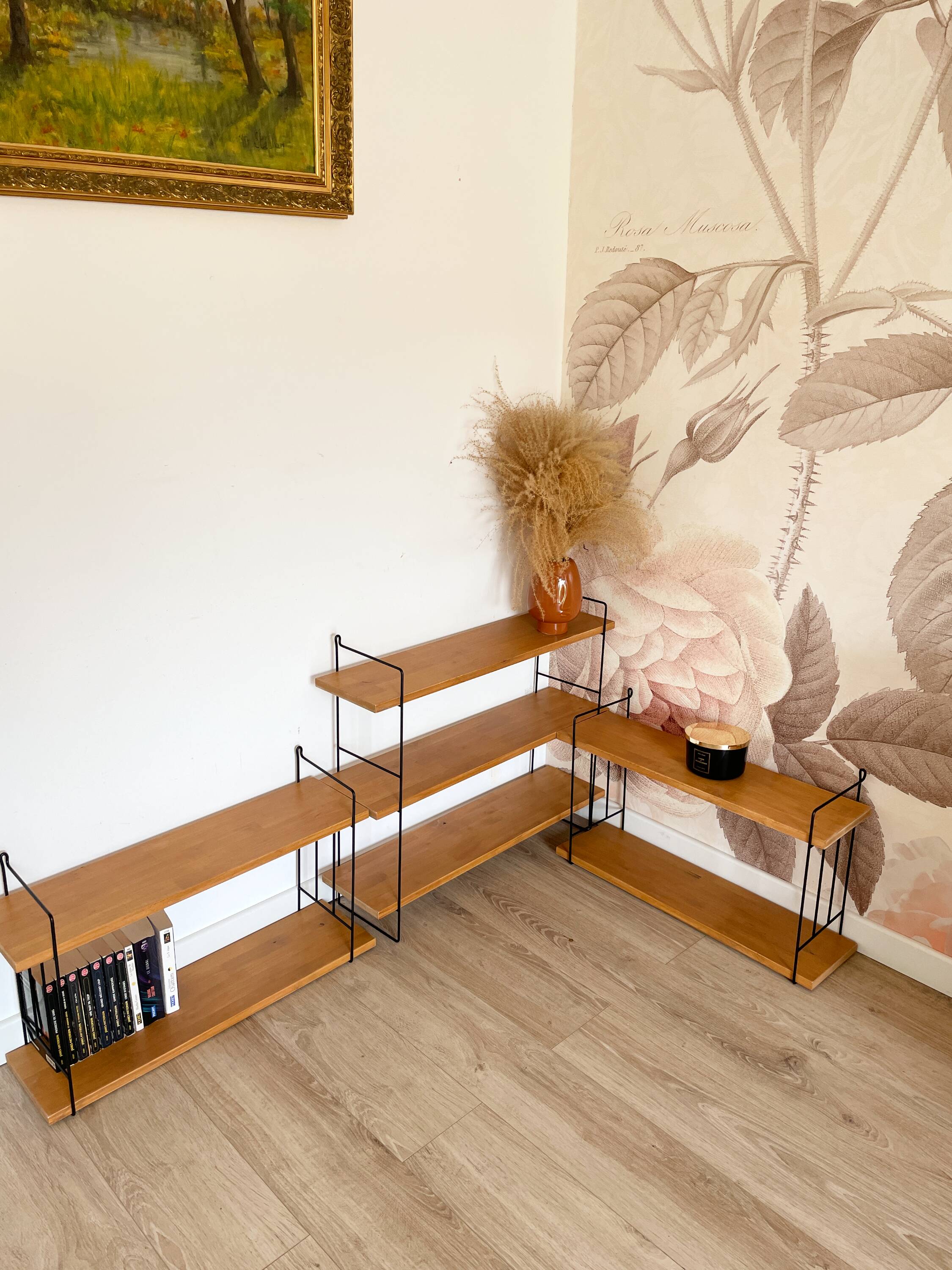3 Wall Shelf Modules by WHB, Germany, 1960s - String Style