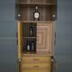 Signed Luciano Frigerio Rare Italian Inlaid Bar Cabinet "Paganini", 1975s
