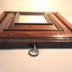 High period style mirror in solid wood from the early 20th century.