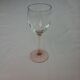 6 verres à vin sur pied rose