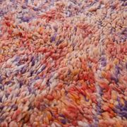 Pink Vintage Moroccan Rug 197 x 320 cm, Berber Wool Rug, Handmade Boho Rug