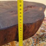 Brutalist chestnut coffee table