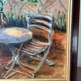 Banana trees on Rue du Havre, signed, 1988