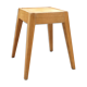 Tabouret vintage en hêtre pieds compas