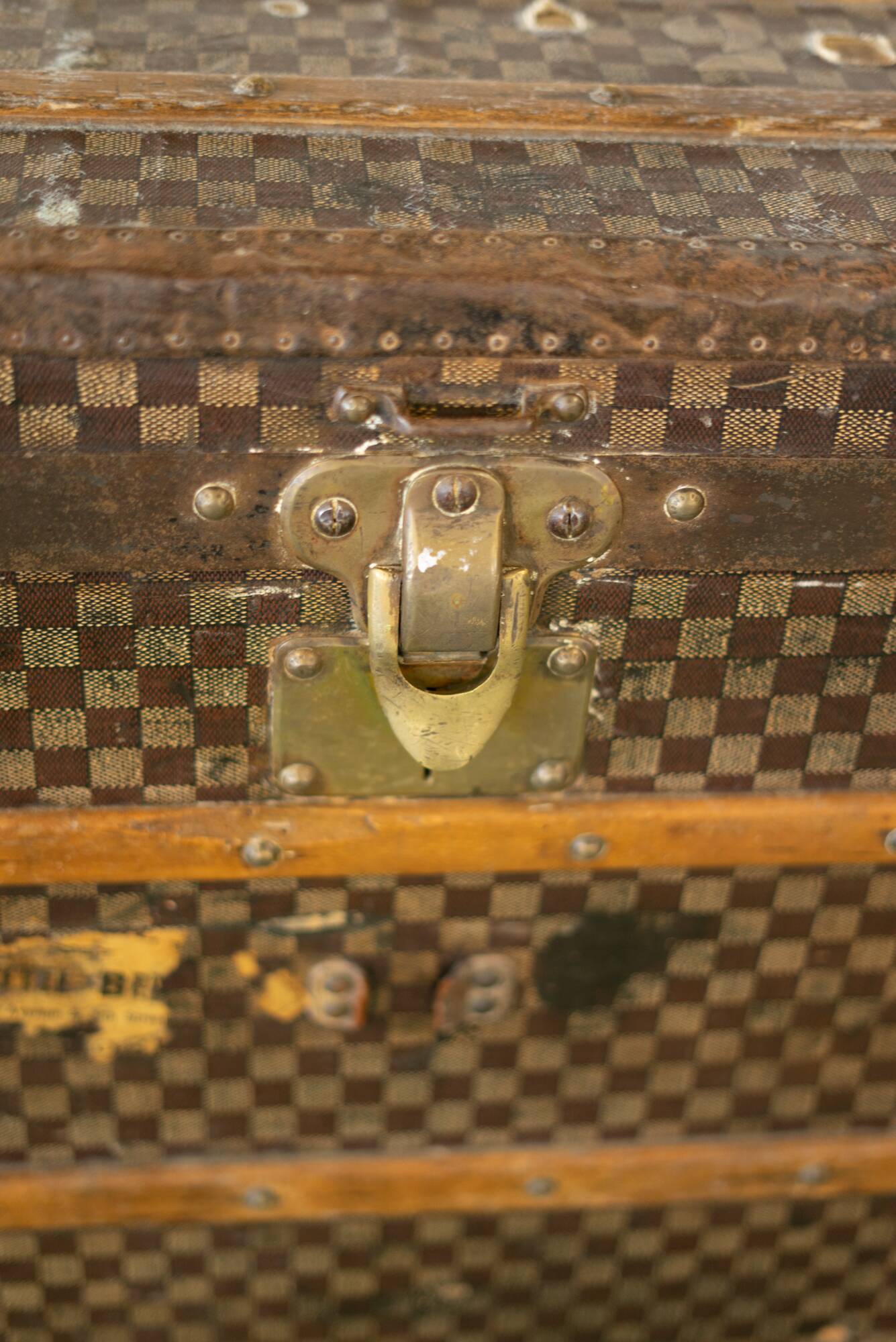 Very large Louis Vuitton trunk model.