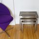 Lot 3 pull out tables by Maison Jansen by Guy Lefèvre 1970