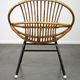 Vintage 1960s rattan Dutch design chair