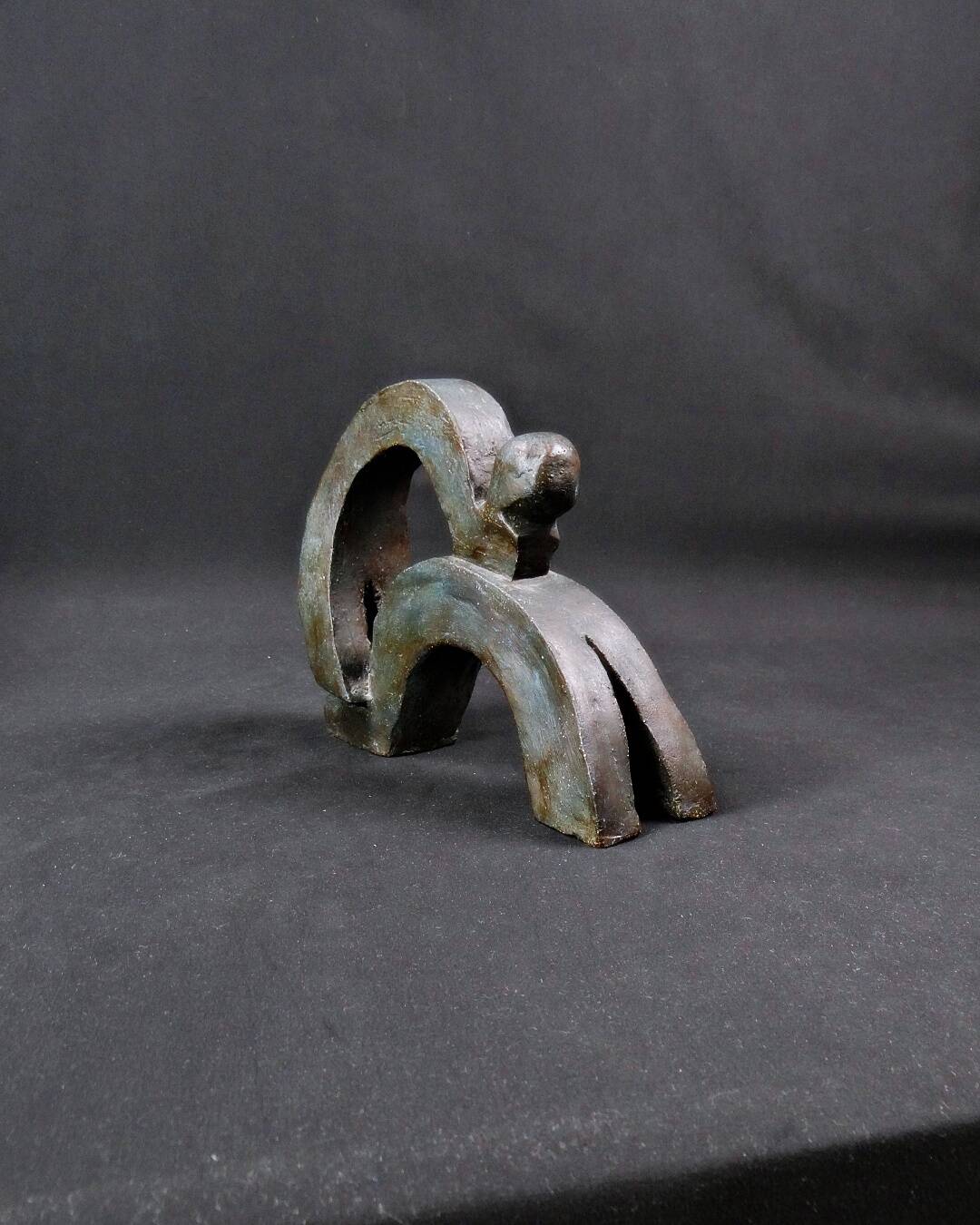 "Union of Movements" Contemporary and abstract terracotta sculpture