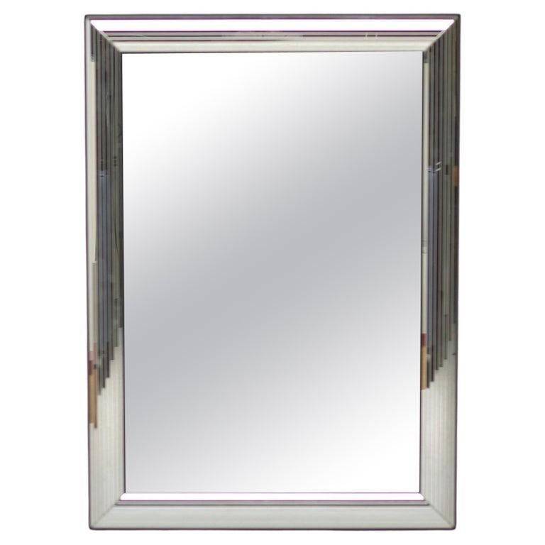 Modern wall mirror with multiple facets, Belgium, 1990