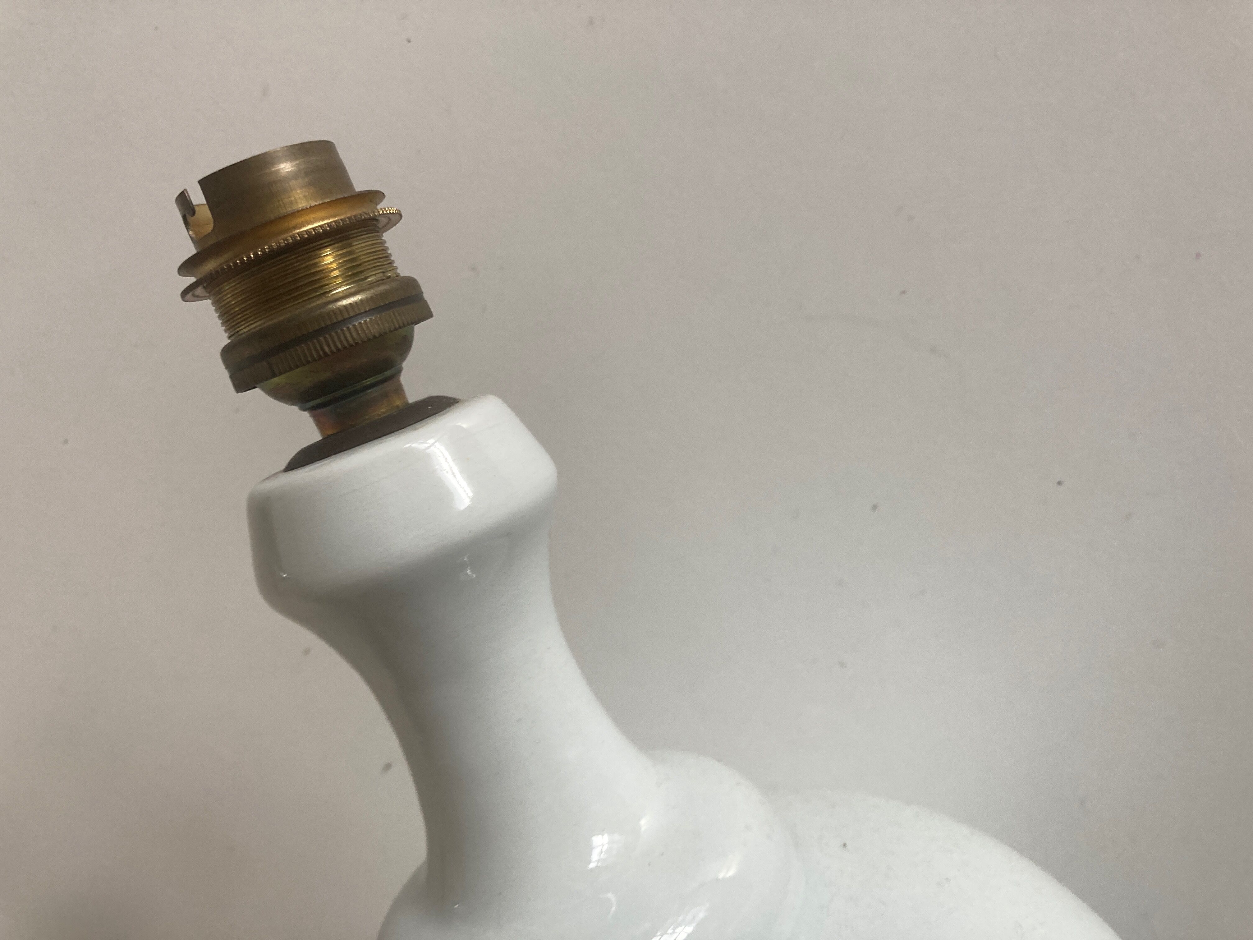 Baluster lamp ceramic italian design 1960