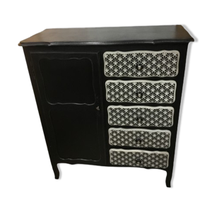 Commode armoire 1 porte - tiroirs