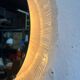 Vintage Round Hillebrand Iceglass Mirror with Lighting