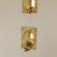 Pair of Swedish Brass Wall Sconces