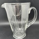 Service à boissons carafe et ses 6 verres en verre fin ciselé