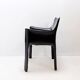 Set of 4 'Cab 413' chairs with armrests by Mario Bellini for Cassina - 1970s