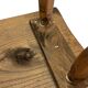 Vintage wooden side table small table wabi sabi natural design