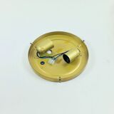 Large Amber Bubble Glass Ceiling Light by Helena Tynell for Limburg, 1960s