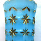 Church vase for offering to the Virgin, starry blue opaline Gold