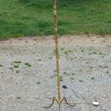 50s floor lamp in gilded brass